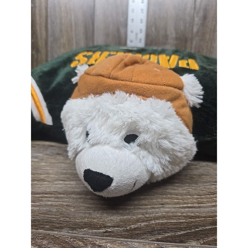 Green‎ Bay Packers Vintage Helmet NFL 18" Pro Football Plush Pillow Pets Large - Picture 5 of 14